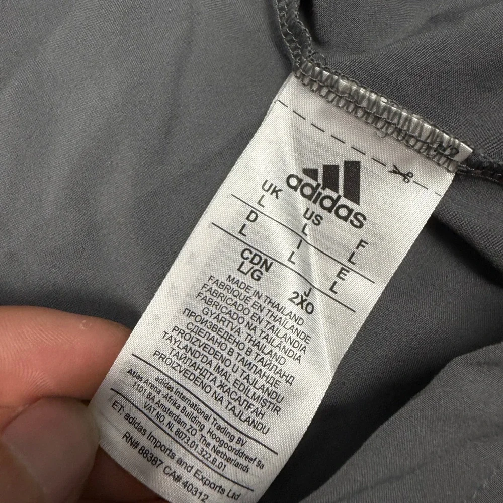 Adidas Mens NAU Lumberjacks Climalite Quarter Zip Pullover Gray Large 13577